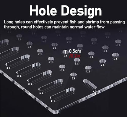Acrylic Fish Tank Divider - 150n Rium Panel for Baby Fish Separation, Effective Aquarium Separator for Organized Tank Setup, Ideal for Breeding and Care.