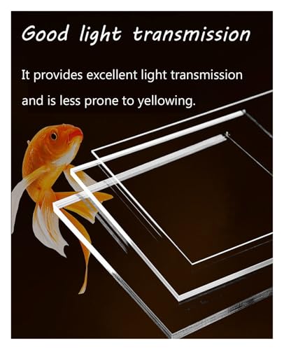 Cuttable Acrylic Fish Tank Lid 32x14 & 36x18in, Anti-Jump rium Cover for 24x16in Tan, Adjustable Size, & Versatile rium Accessory - size: 24x16in/60.96x40.64cm