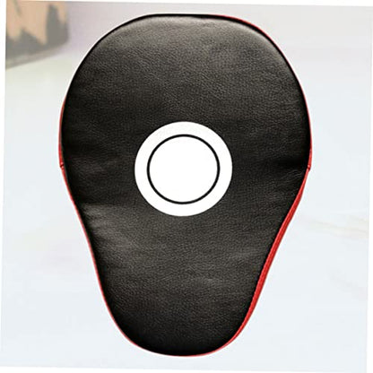 BESTonZON 1Pair Handheld Taekwondo Training Pads Durable Boxing Pads for MMA Kickboxing and Karate Red Black Martial Arts Focus Mitts for Gym Training