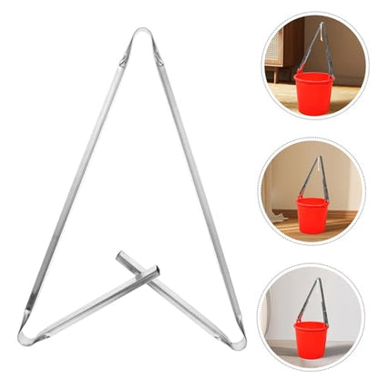 Happyyami Heavy Duty Stainless Steel Bucket Holder Clip Versatile Mower Bucket and Horse Supply Tool Easy to Install Anti-Scald Bowl Clip for Handled