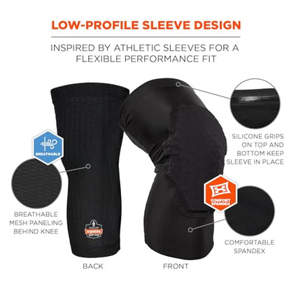 Ergodyne ProFlex 525 Lightweight Padded Knee Sleeves XL+ - size: XL+