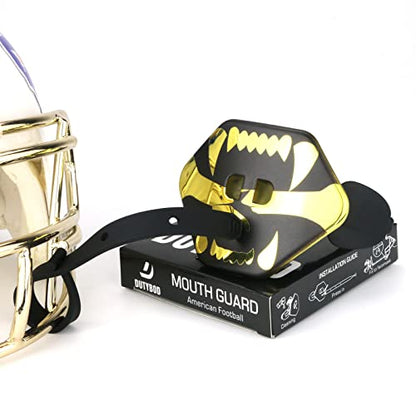 Football Mouth Guard Double Braces Mouth Guard Upper and Lower Teeth Protection Mouth Guard No Boil-Instant Fit for Youth and Adults(Yellow) - color: Yellow
