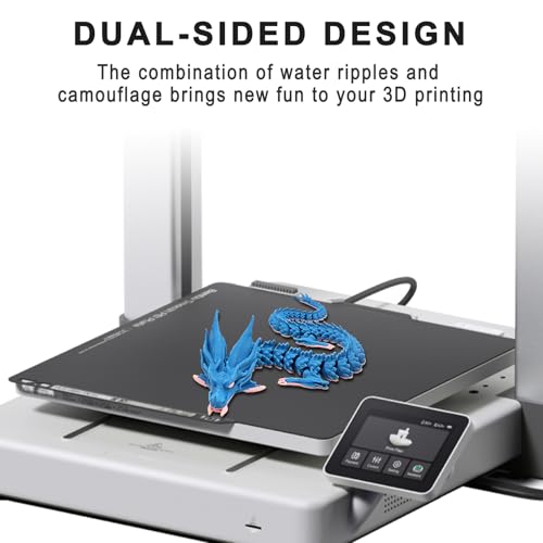 PEY (Camouflage & Ripple) 3D Printer Print Bed Spring Steel Build Pate Compatible with Bambu X1 / X1C / X1E / P1P / P1S / A1