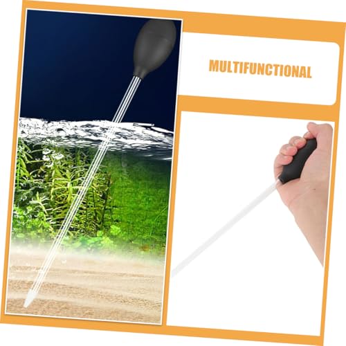 SHOWERORO Aquarium Siphon Vacuum Cleaner Manual Water Changing Tool for Fish Tank Maintenance Multifunctional Gravel Vacuum for Efficient Waste Removal and Easy Cleaning