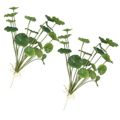 VILLCASE Artificial Lotus Leaves Faux Water Lily Pads Simulation Plastic Greenery 2pcs Home Party Decoration Indoor Scenic Display