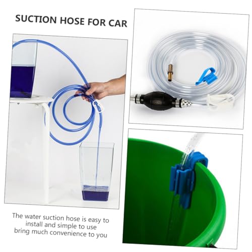 Levemolo Manual Siphon Pump Water Suction Hose Set, Vehicle Guide Oil Tube for Gasoline Diesel Transfer, Multipurpose Liquid Extractor for Car and Home Use