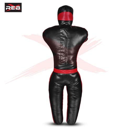 MMA Standing Grappling Dummy – Unfilled Vinyl Dummy for BJJ, Judo, Karate, Wrestling, Self-Defense Training – Jiu Jitsu Practice for Adults, Kids, Youth – Tackling Dummy Unfilled - size: Kid - 120cm