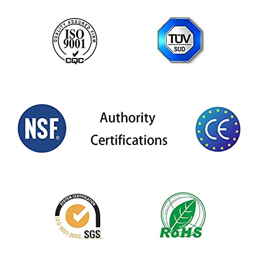 NSF Certified 1/4" O.D. Push to Connect Fittings for RO (Reverse Osmosis) Water Filter（with Shut-Off T Valve）18 pcs+30 feet 1/4" Water tubing.