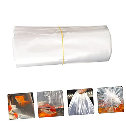 Ciieeo 50Pcs Leak-Proof Plastic Fish Shipping Bags Creative Aquarium Transport Bags for Safe and Packing