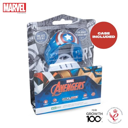 Marvel Captain America Sports Mouth Guard for Braces, Mouthguard with Case - color: Captain America