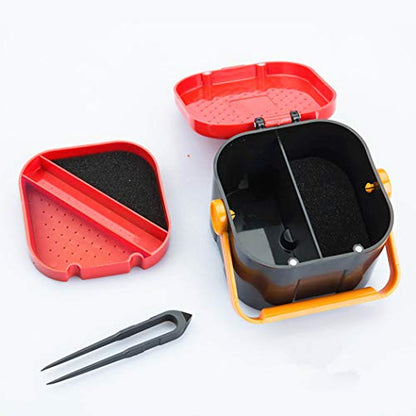Toasis Fishing Worm Storage Container Live Bait Plastic Box