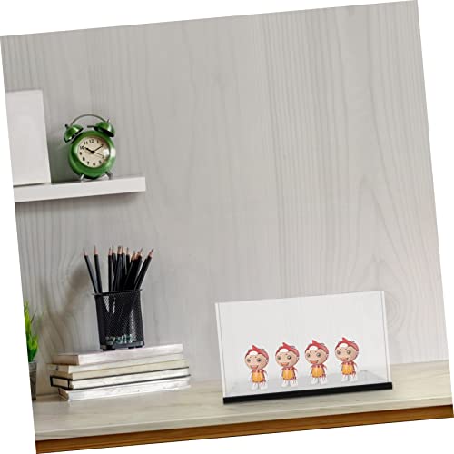 Acrylic Boxing Glove Display Box Storage Rack for Figurines Black
