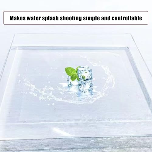 Transparent Acrylic Water Tank Shallow Sink Props, Deep Storage Box for Display, Coffee Tray for Cosmetics, Desktop Organizer (30x20x5cm / 11.8x7.9x2in)