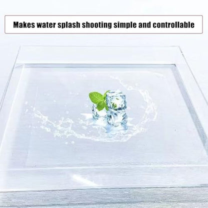 Transparent Acrylic Water Tank Shallow Sink Props, Deep Storage Box for Display, Coffee Tray for Cosmetics, Desktop Organizer (30x20x5cm / 11.8x7.9x2in)