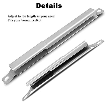 4 Pack 304 Stainless Steel Carryover Tubes - Universal Gas Grill Crossover Tube Replacement for Charbroil, Nexgrill 5-Burner & Most 4-5 Burner Grills