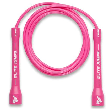 Elite Jumps Core 5mm, PVC Adjustable Skipping Rope - color: Hot Pink