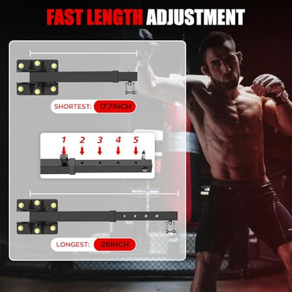 BaiYuan Heavy Bag Hanger - Adjustable Wall Mount Punching Bag Hanger - size: W:16"-27"
