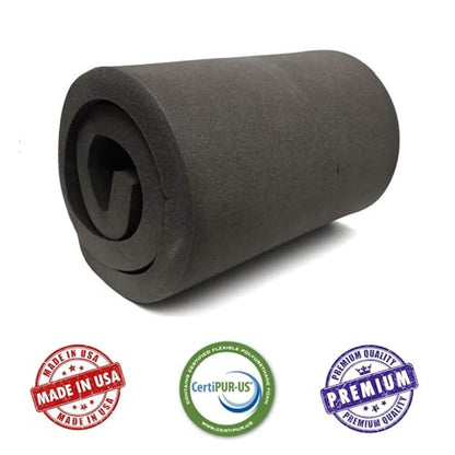 AKTRADING CO. 5" H X 24" W X 72" L CertiPUR-US Certified Rubber Foam Sheet Cushion (Seat Replacement, Upholstery Sheet, Foam Padding, Acoustic Foam Sheet) - size: 5" H X 24" W X 72" L