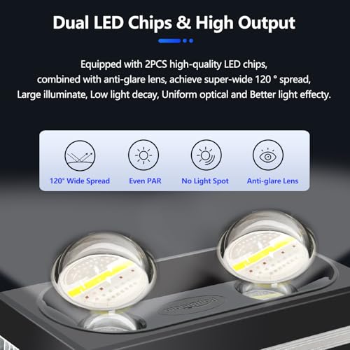 RL180 WiFi Full Spectrum Reef Light 180W Marine Reef LED Aquarium Light Saltwater Aquarium Fish Tank Lamp (RL180 with Arm Kit) - size: RL180 With Arm Kit