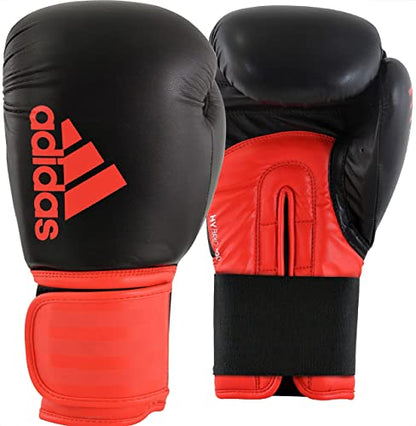 Adidas Hybrid 100 Boxing Gloves – Adult Boxing Gloves for Sparring, Training & Heavy Bag – Kickboxing Gloves for Women & Men - size: 12 oz