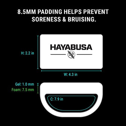 Hayabusa Boxing Knuckle Guards - color: White, size: Large-X-Large