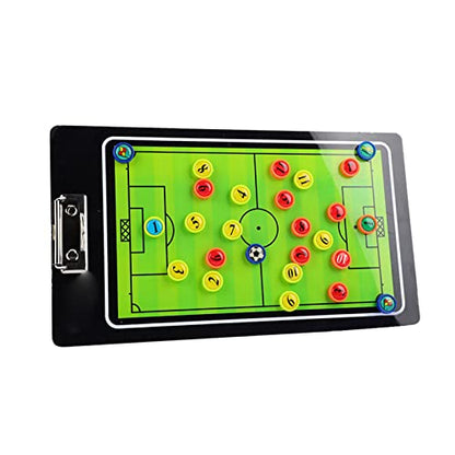 Dilwe Soccer Magnetic Board,Football Coaching Board for Competition Training Teaching Coaching