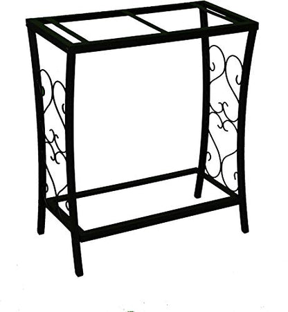 Aquatic Fundamentals Metal Aquarium Stand (20 Gallon, Black) - color: Black, size: 20 Gallon