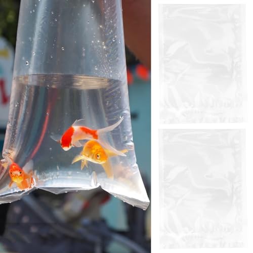 Healifty 100pcs Live Fish Transport Bags 20x27cm Oxygen Filling Aquarium Fish Carrying Pouches Shipping and Aquatic Transport