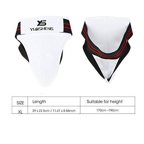 Vbest life Men Groin Guard, Men Taekwondo Groin Guard Men Jockstrap Boxing Karate Jockstrap Sanda Crotch Protector - size: X-Large