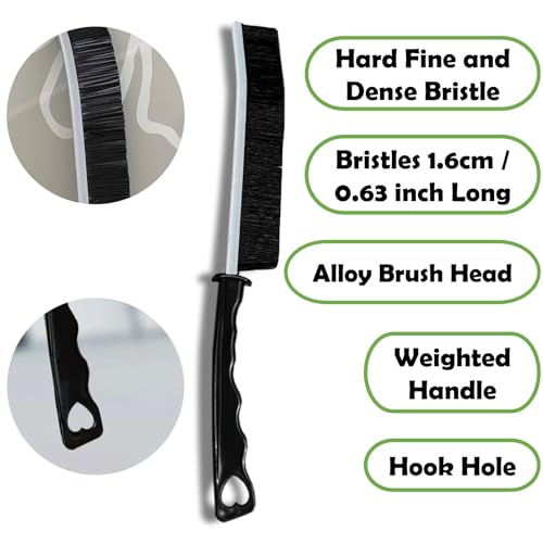 Crevice Cleaning Brush Set, Multi-Purpose Hard Bristle Brushes for Deep Cleaning Kitchen, Bathroom, Grout, Sink, Cup, Teapot, Bottle, Blender, Corners, Tight Spaces & More
