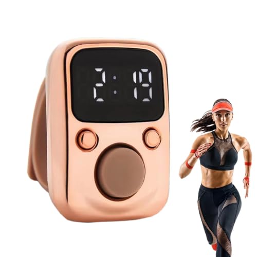 Counter Clicker Portable Hand Finger Counting Clicker - color: Gold