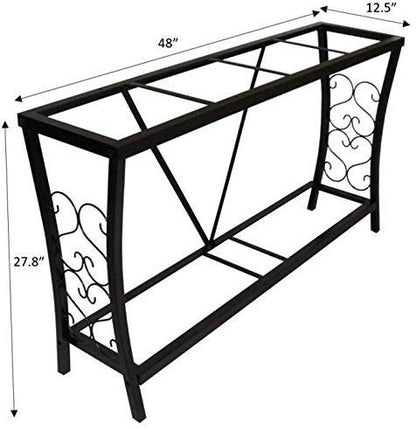 Aquatic Fundamentals Metal Aquarium Stand (55 Gallon, Black) - color: Black, size: 55 Gallon