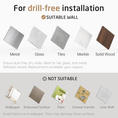 KES All Metal Shower Head Holder Adhesive, Dual-Size Opening Handheld Shower Head Holder Wall Mount for Standard & Oversized Shower Hose, Adjustable Shower Wand Holder, Brushed Steel, C208DF-BS - style: Brushed Steel