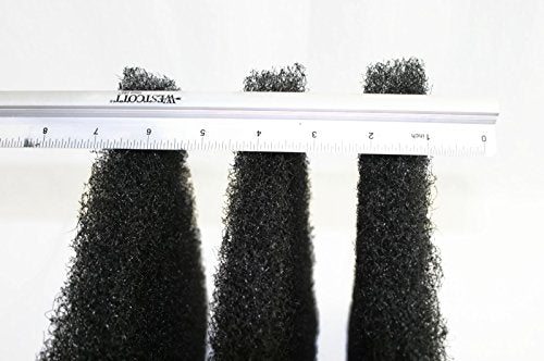 12"x 60"x 1.25" Coarse Black Universal Pond Filter Mat