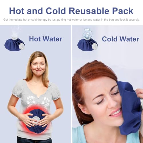 Ice Pack for Injuries, Hot & Cold Therapy, Teeth Pain Pack, Headaches Bag, Menstrual Water Backs Fast Release Reusable 9 in Bag