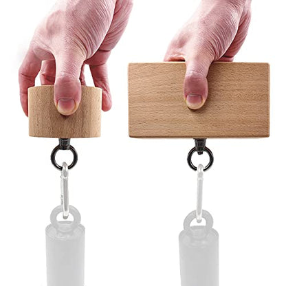 Wooden Pinch Block Grip Workout Climbing Power Grip Forearm Finger Exerciser Strength Training Strengthener Equipment - color: set (as the picture shows)