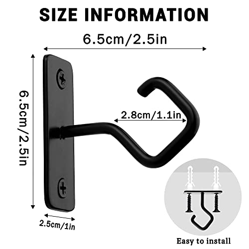Ceiling Hooks for Hanging Plants - Iron Plant Hanger for Wall Mount - 2 Pack/2.5 Inch Ceiling Hook for Indoor Use - size: 2.5 Inch, style: Ceiling Hooks 2 Pc