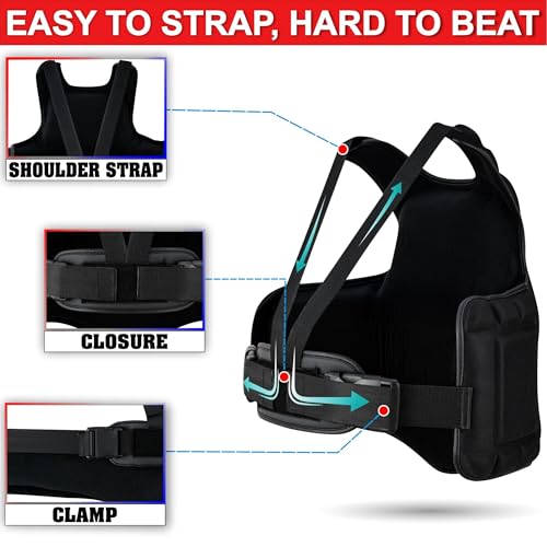 ROAR-INT Kid MMA Chest Guard, Body Protector for Kids, Training Gear (5–11 Years)