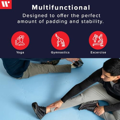 We Sell Mats 1/2-inch Multi-Purpose, Sky Blue, 100 Sq Ft (25 Tiles) - color: Sky Blue, style: 100 Square Feet (25 Tiles)