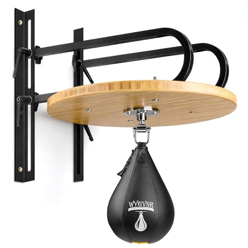 Adjustable Speed Bag Platform Kit with Speed Punching Bag, Speed Bag Swivel for Boxing Training, Workout