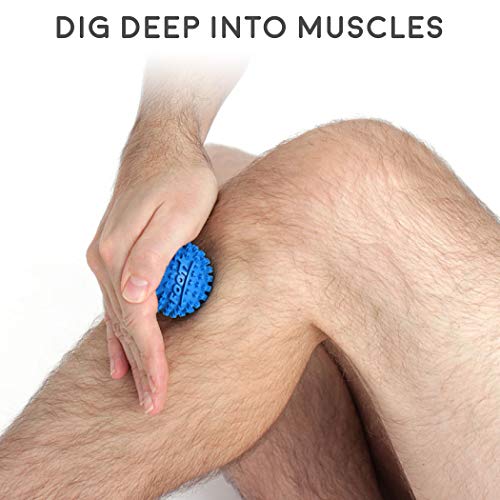 Body Back Foot Star® Massage Ball for Plantar Fasciitis Relief & Recovery | Foot Massager For Trigger Point Therapy, Massage Ball For Soothe Foot Stress, Discomfort, Aches, & Tightness, 2 Pack Blue - style: Two-Pack