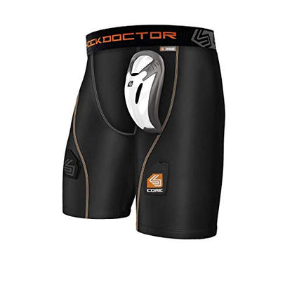 Shock Doctor Core Support Hockey Shorts with Protective Bioflex Cup (Youth/Boys) - size: XX-Small