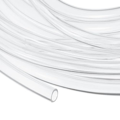 uxcell Clear PVC Tubing, 5.5mm ID x 7.5mm OD - 15ft PVC Tube Lightweight Vinyl Hose, Transparent Flexible Plastic Water Tubing for Air Oil Water Transfer Aquarium Irrigation - size: 5.5mm ID x 7.5mm OD