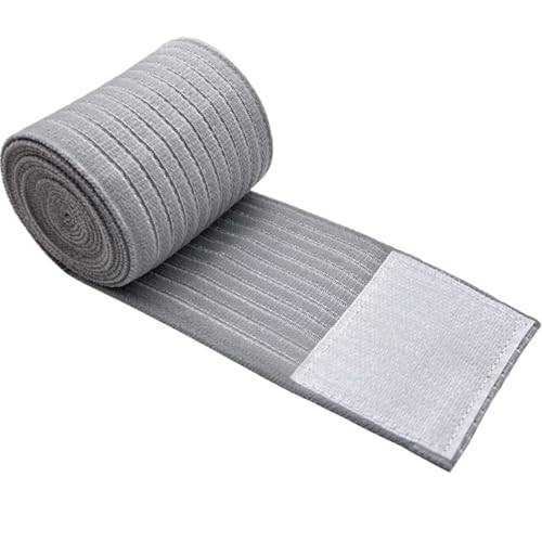Cold Pack Strap, Elastic Belt to Wrap Cold Pack, Ice Pack Extender Strap, Add Length to Most Ice Pack, Multifunctional (Gray) - color: Gray