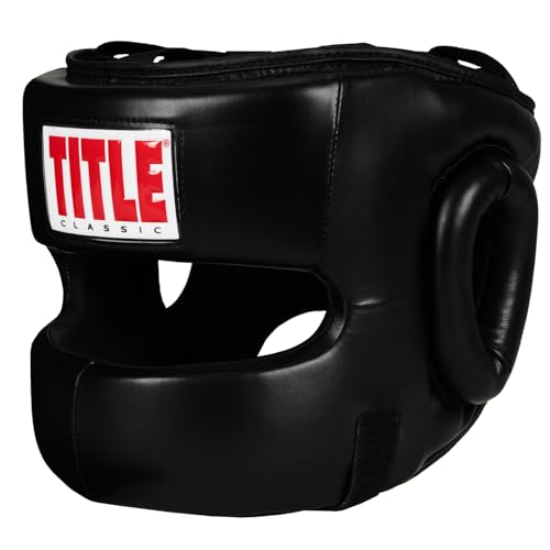Title Classic Face Protector Headgear - Boxing Headgear, MMA Gear, Headgear, Sparring Gear, Headgear Boxing, Sparring Boxing Head Gear, Sparring Headgear, Muay Thai Headgear - size: Youth
