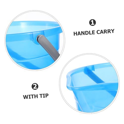 minkissy Portable Plastic Water Bucket with Handle for Home Use Durable Multipurpose Cleaning Bucket for Dormitory Bathing and Storage Needs