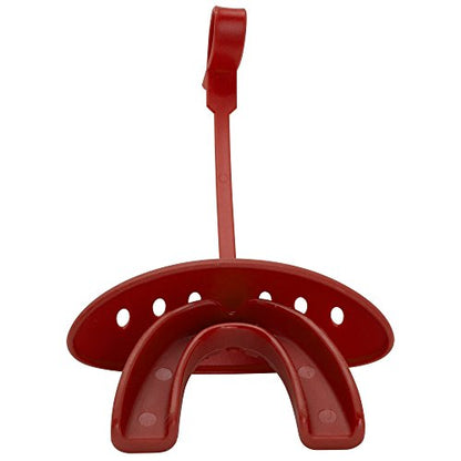 ADAMS USA 3-In-1 Lip Protector Varisty Mouth Guard with Strap - color: Scarlet