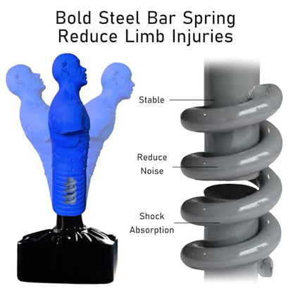 Heavy Duty Punching Bag Stand, Free Standing Boxing Dummy for Home Gym - color: Blue