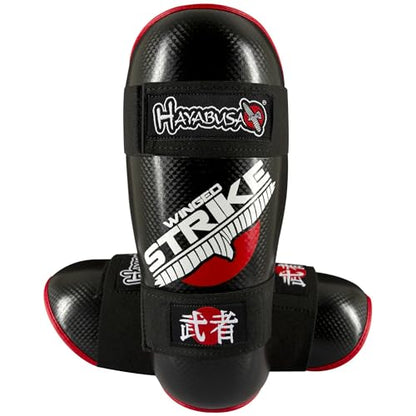 Hayabusa Winged Strike Competition Karate Shin Guards - size: XX-Small
