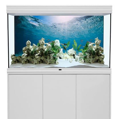 AWERT 30x18 inches Polyester Undersea Ocean Floor Aquarium Background Underwater Tropical Fish Tank Background - size: 30x18in/75x45cm
